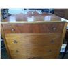 Image 3 : ANTIQUE 4 DRAWER DRESSER ON CASTORS - 3 FOOT WIDE X 19 INCHES DEEP X 4 FOOT TALL