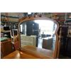 Image 2 : ANTIQUE 4 DRAWER DRESSER ON CASTORS WITH SILVERED MIRROR - 44 INCHES WIDE X 20.5 DEEP X 70 TALL