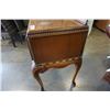 Image 8 : CARVED 1 DRAWER INLAID STAND - 40 INCHES WIDE X 20 DEEP X 34.5 TALL