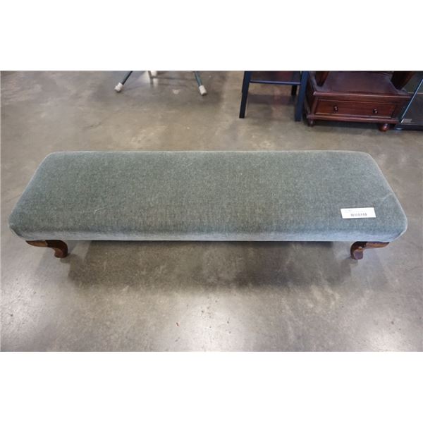 QUEEN ANNE STYLE FOOT BENCH - 43 INCHES WIDE X 13 DEEP X 10 TALL