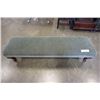 Image 1 : QUEEN ANNE STYLE FOOT BENCH - 43 INCHES WIDE X 13 DEEP X 10 TALL