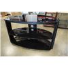 Image 2 : Metal and Glass 3 tier entertainment stand