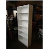 Image 1 : WHITE BOOKSHELF - 31.5 INCHES WIDE X 11 DEEP X 79.5 TALL