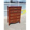 Image 1 : AP FRENCH PROVINCIAL 5 DRAWER CHEST OF DRAWERS - 33 INCHES WIDE X 19 DEEP X 46.5 TALL