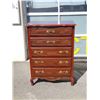 Image 2 : AP FRENCH PROVINCIAL 5 DRAWER CHEST OF DRAWERS - 33 INCHES WIDE X 19 DEEP X 46.5 TALL