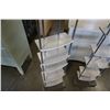 Image 3 : 2 WHITE SHELVES - 12 INCHES WIDE X 6 DEEP X 69 TALL