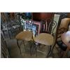 Image 1 : 2 METAL BASE BAR STOOLS