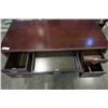 Image 9 : 3 DRAWER DESK - 53.5 INCHES WIDE X 25 INCHES DEEP X 30 TALL