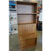 Image 1 : 2 PIECE BOOKSHELF UNIT WITH STORAGE - 30 INCHES WIDE X 16 DEEP X 71 TALL