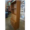 Image 3 : 2 PIECE BOOKSHELF UNIT WITH STORAGE - 30 INCHES WIDE X 16 DEEP X 71 TALL