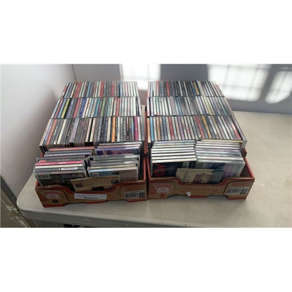 Two trays of CDs