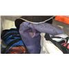 Image 3 : TOTE AND BUNDLE OF HORSE TACK, BRIDLES, HALTERS, BLANKETS