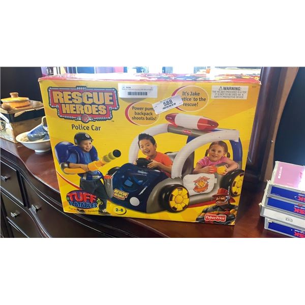 RESCUE HEROES POLICE CAR INFLATEABLE