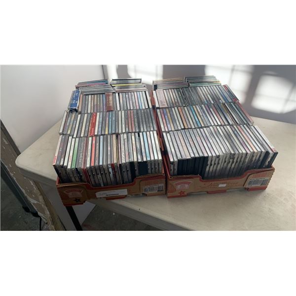 Two trays of CDs