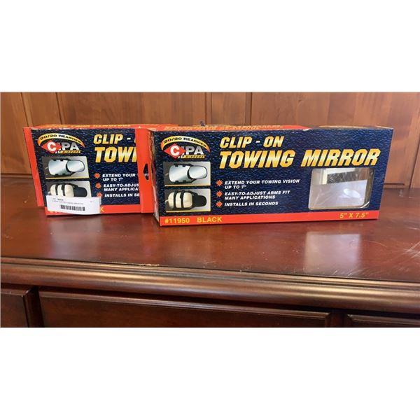 2 NEW CLIP ON TOWING MIRRORS