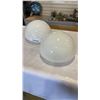 Image 1 : 2 GLASS MUSHROOM SHADES