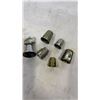 Image 3 : LOT OF VINTAGE THIMBLES - STERLING, CLOISONNE, ETC