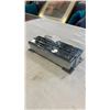 Image 4 : ART DECO BOX W SILVER PLATE CIGARETTE CASE AND TONGS