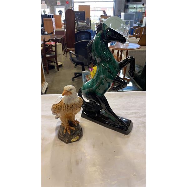 BLUE MOUNTAIN POTTERY HORSE AND EAGLE