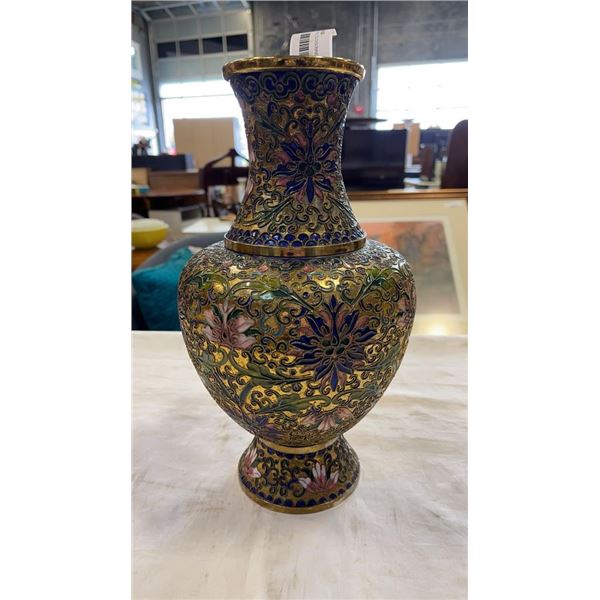 1 FOOT TALL CLOISONNE VASE