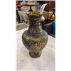 Image 2 : 1 FOOT TALL CLOISONNE VASE