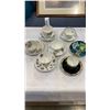 Image 1 : 7 CHINA CUPS AND SAUCERS - LIMOGES, QUEEN ANNE, CASTLE, GROSVENOR, RADFORDS, 2 ROYAL ALBERT