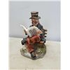 Image 6 : 4 VINTAGE HAND PAINTED FIGURES