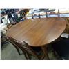 Image 2 : MCM dining table with leaf and 6 chairs 38 INCH WIDE X 56 LONG X 30 TALL WITH 11 INCH LEAF