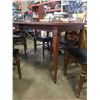 Image 3 : MCM dining table with leaf and 6 chairs 38 INCH WIDE X 56 LONG X 30 TALL WITH 11 INCH LEAF