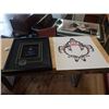 Image 1 : CLARENCE WELLS DOGFISH PRINT AND CANUCKS FRAMED STAR HANGERS