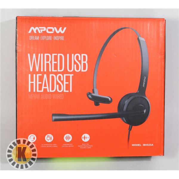 COMPUTER HEAD SET WIRED