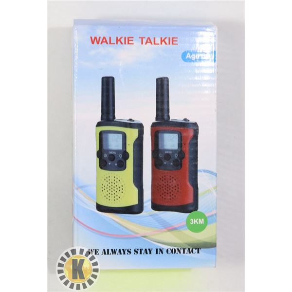 WALKIE TALKIES PACKAGE OF 2, 3KM RAGE