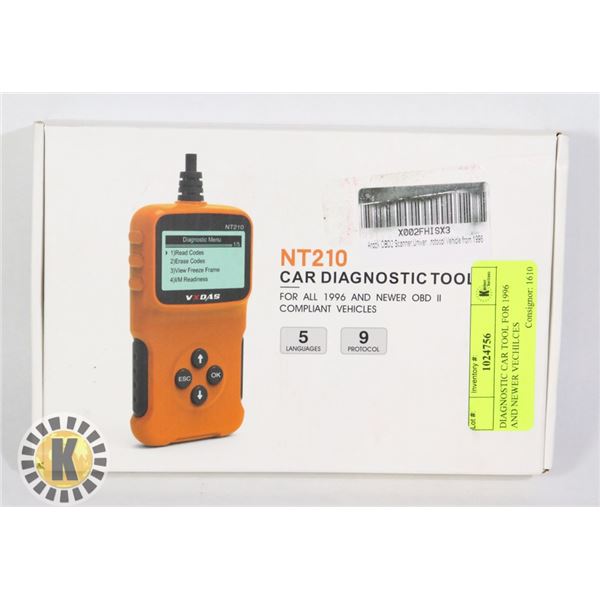 DIAGNOSTIC CAR TOOL FOR 1996 AND NEWER VEHICLES