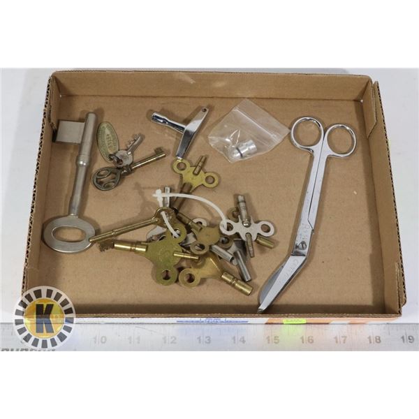SET OF CLOCK WINDING KEYS