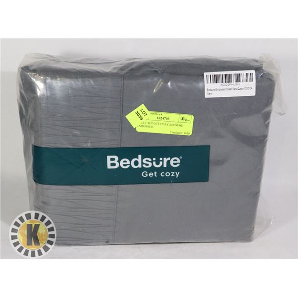 SHEET SET QUEEN BY BEDSURE EMBOSSED