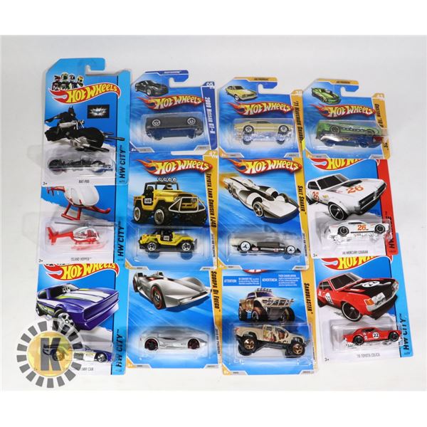 HOTWHEELS ASSORTED BAG OF 12