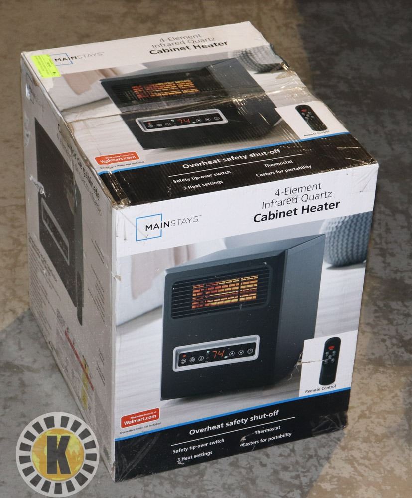 MAINSTAYS 4 ELEMENT INFRARED QUARTZ HEATER