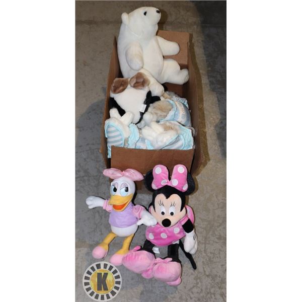 LARGE PLUSH INCLUDING SOME DISNEY