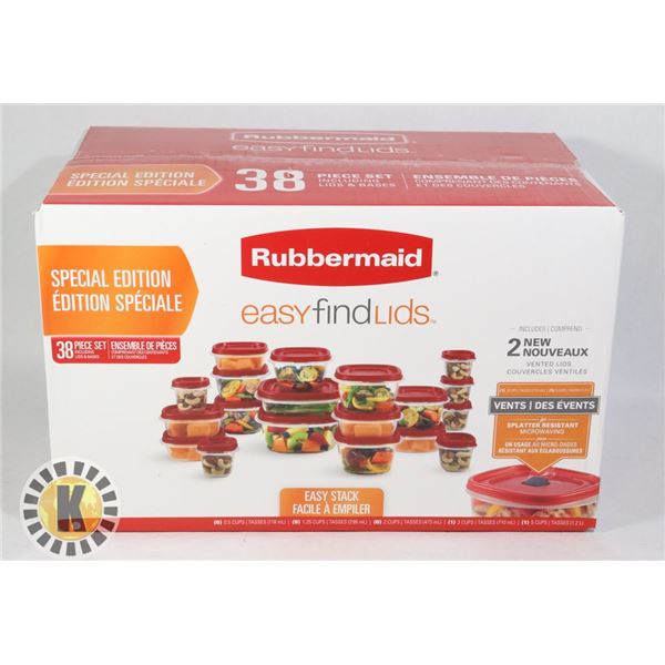 NEW 38PC RUBBERMAID EASY STACK SET