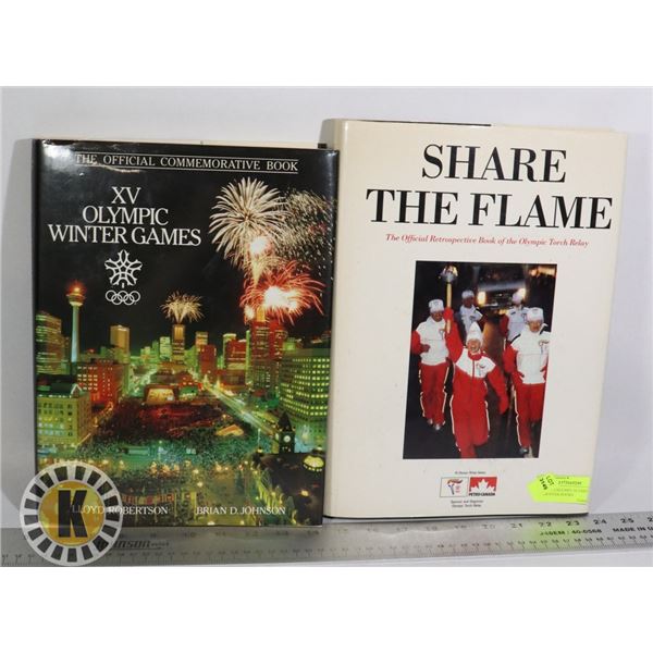 LOT OF 2 CALGARY OLYMPIC HARDCOVER BOOKS