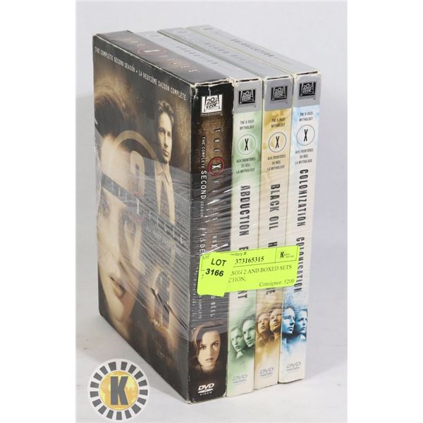 XFILES SEASON 2 AND BOXED SETS FOR ABDUCTION,