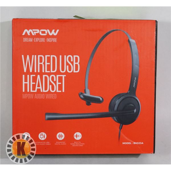 COMPUTER HEAD SET WIRED