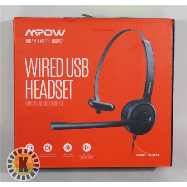 COMPUTER HEAD SET WIRED