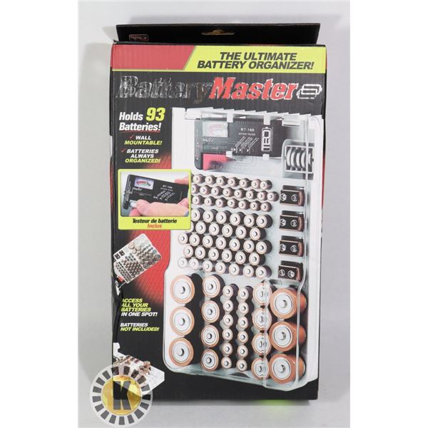 BATTERY MASTER BATTERY ORGANIZER WITH BATTERY