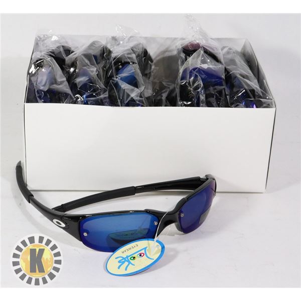CASE OF OAKLEY STYLE SUNGLASSES