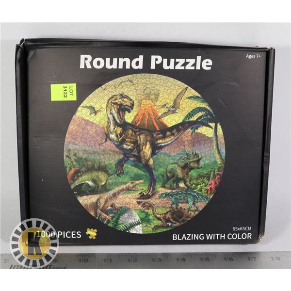 1000PC ROUND DINOSAUR PUZZLE