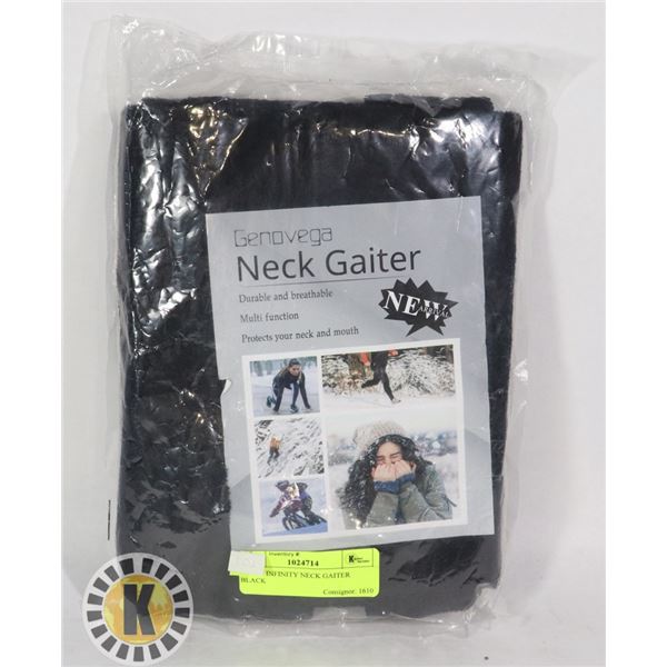 SCARF INFINITY NECK GAITER BLACK