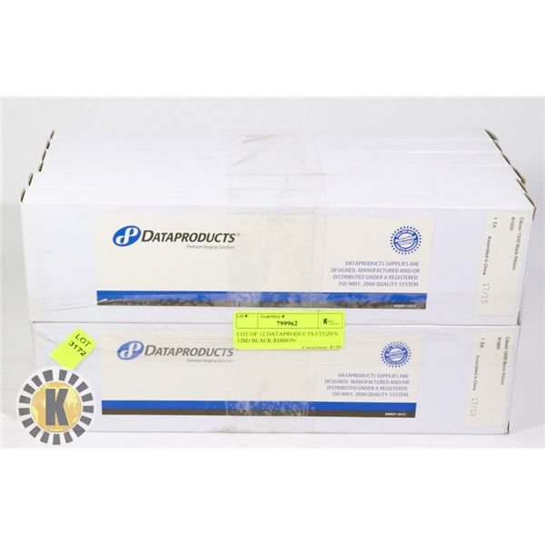 LOT OF 12 DATAPRODUCTS CITIZEN 120D BLACK RIBBON