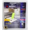 Image 1 : LOT OF 9 5 PACKS OF AVERY PRINT-ON DIVIDERS