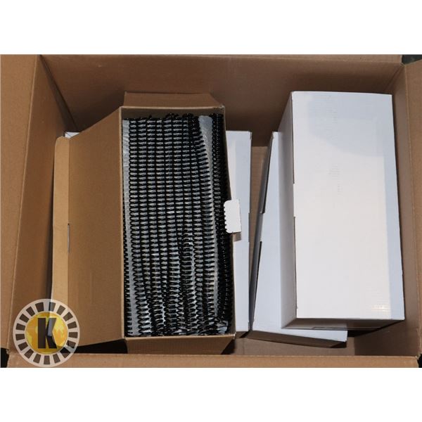 3 CASES OF 0.5" X 12" PLASTIC COILS